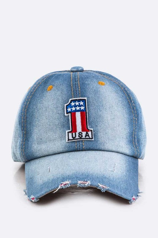 US No.1 Denim Cap