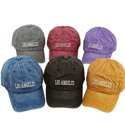 LOS ANGELES Embroidery Pigment Cap